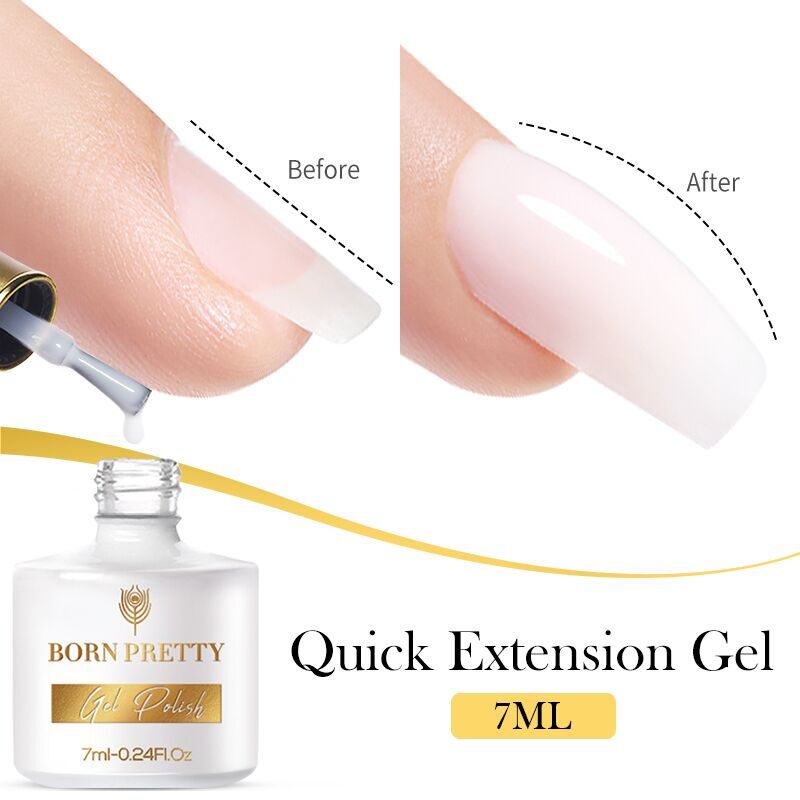 BORN PRETTY, БАЗА ДЛЯ ГЕЛЬ-ЛАКА QUICK BUILDING GEL-MILKY, 7 МЛ