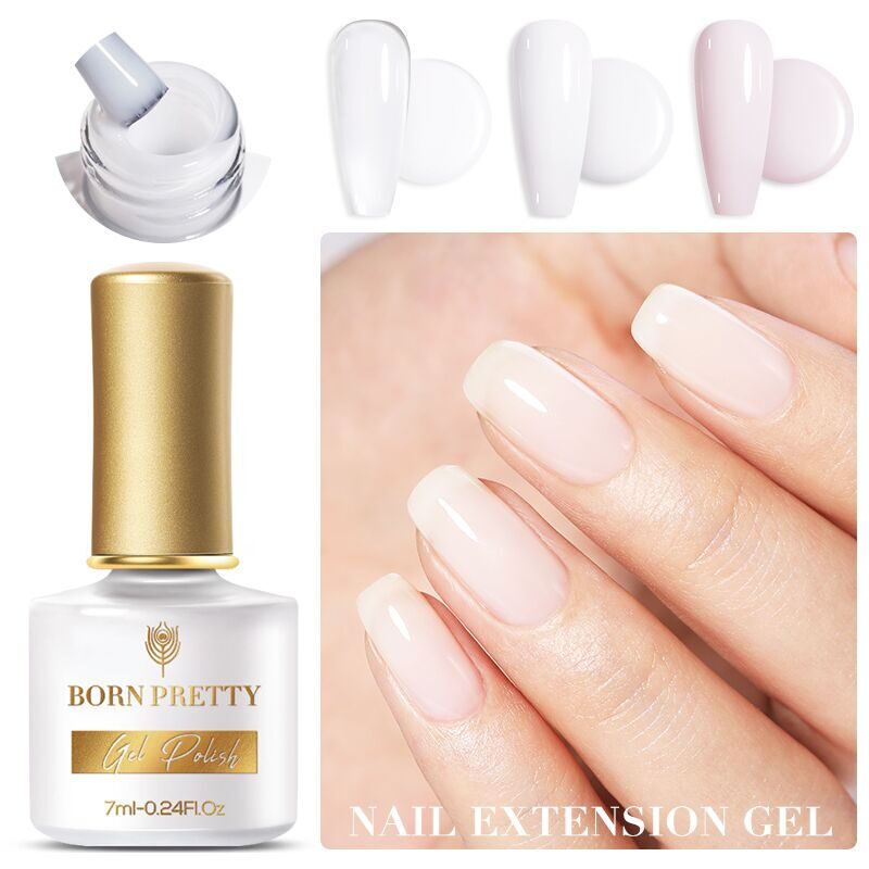 BORN PRETTY, БАЗА ДЛЯ ГЕЛЬ-ЛАКА QUICK BUILDING GEL-MILKY, 7 МЛ