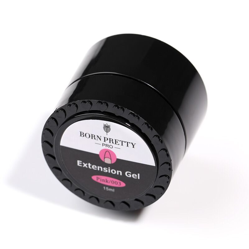 BORN PRETTY, ГЕЛЬ ДЛЯ НАРАЩИВАНИЯ PRO EXTENSION GEL ПРОЗРАЧНЫЙ РОЗОВЫЙ, 15 МЛ