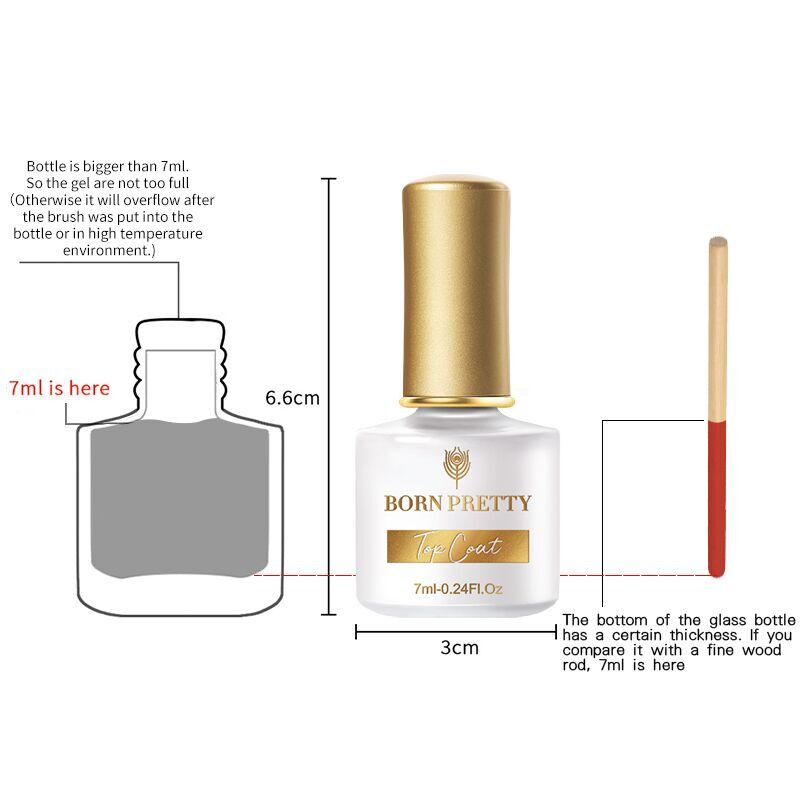 BORN PRETTY, ТОП ДЛЯ ГЕЛЬ-ЛАКА EGGSHELL MATTE TOP COAT, 7 МЛ