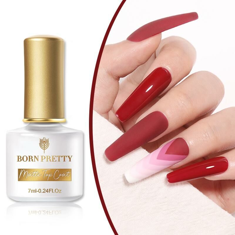 BORN PRETTY, ТОП ДЛЯ ГЕЛЬ-ЛАКА MATTE TOP COAT, 7 МЛ