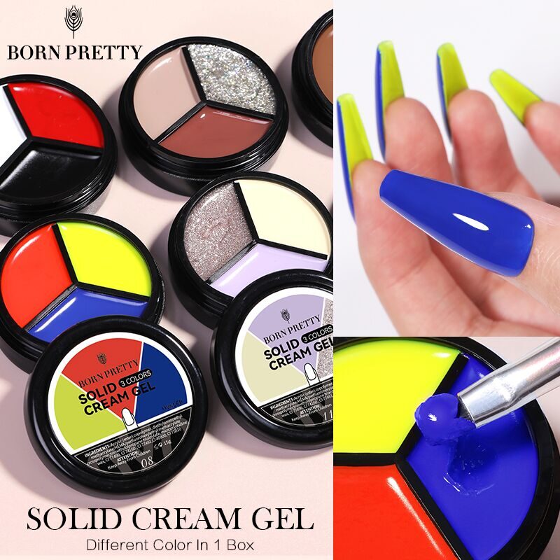 BORN PRETTY, ГЕЛЬ-ЛАК 4 IN1 SOLID CREAM GEL SC04, 15 ГР