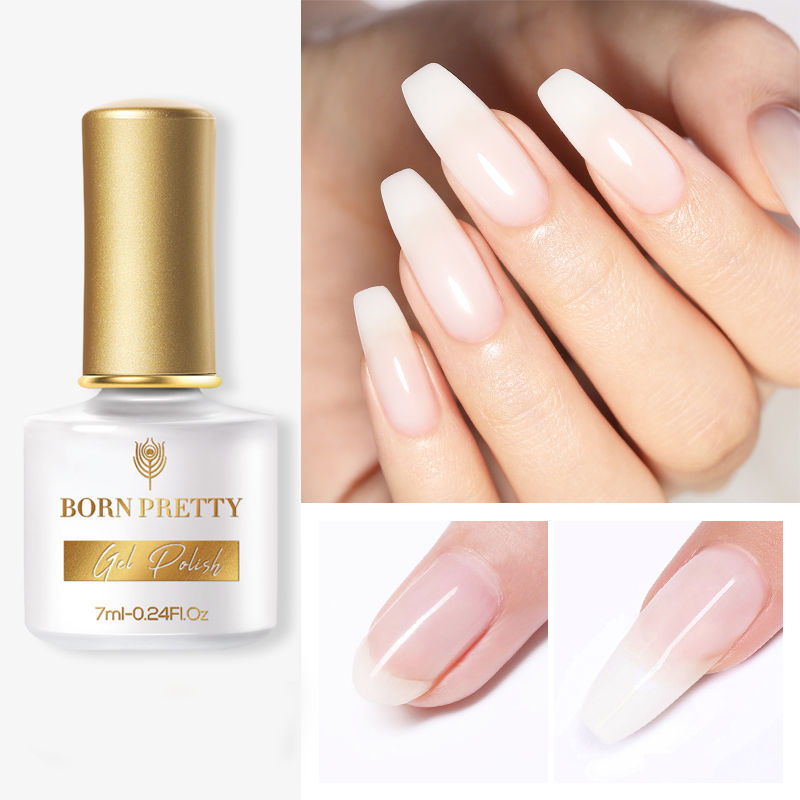 BORN PRETTY, БАЗА ДЛЯ ГЕЛЬ-ЛАКА QUICK BUILDING GEL-MILKY, 7 МЛ