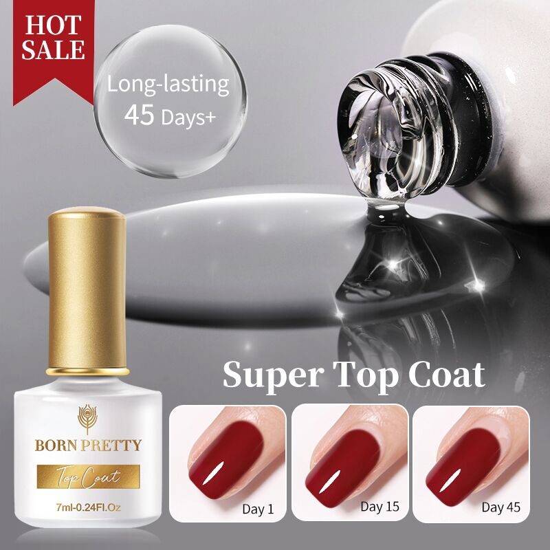 BORN PRETTY, ТОП ДЛЯ ГЕЛЬ-ЛАКА NANO-PLATED CRYSTAL TOP COAT, 7 МЛ