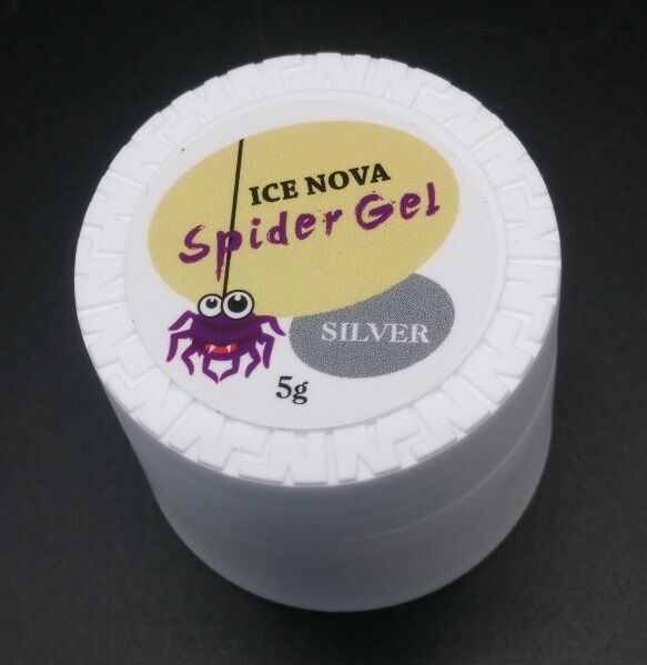 ICE NOVA, ЭЛАСТИЧНЫЙ ГЕЛЬ ДЛЯ ДИЗАЙНА SILVER, 5 ГР