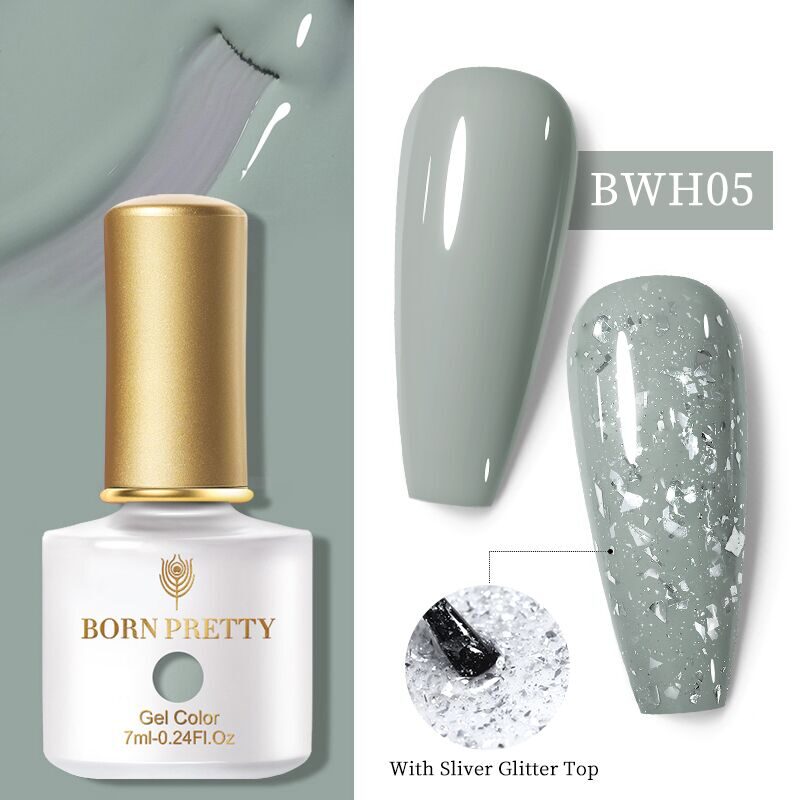 BORN PRETTY, ТОП ДЛЯ ГЕЛЬ-ЛАКА GLITTER TOP COAT GTP01, 7 МЛ